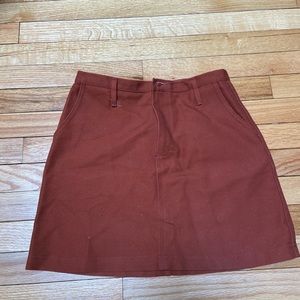 UO burnt orange skirt